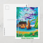 Briefkaart voor de reis van het Nationaal Park van (Voorkant / Achterkant)