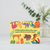 Briefkaart voor de speciale bescherming van wilde  (Staand voorkant)