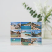 Briefkaart voor de stranden van Sardinië (Staand voorkant)