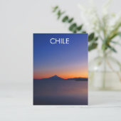 Briefkaart voor de Sunrise- van het Chileense meer (Staand voorkant)