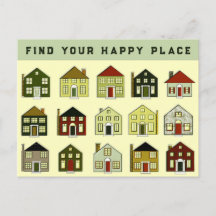 Briefkaart voor de verkoop van onroerend goed