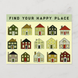 Briefkaart voor de verkoop van onroerend goed