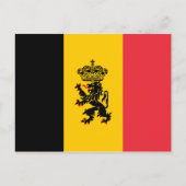 Briefkaart voor de vlag van België (Voorkant)