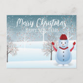 Briefkaart voor de winter van Kerstmis (Voorkant)