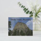 Briefkaart voor Devils Tower (Staand voorkant)