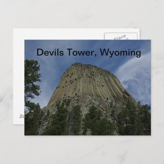 Briefkaart voor Devils Tower (Voorkant / Achterkant)