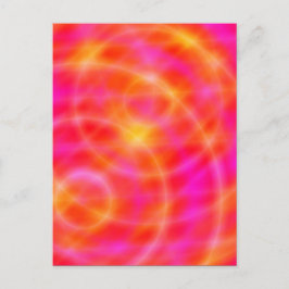 Briefkaart voor digitale ruimtekunst - roze / Oran