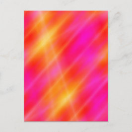 Briefkaart voor digitale ruimtekunst - Roze / Oran