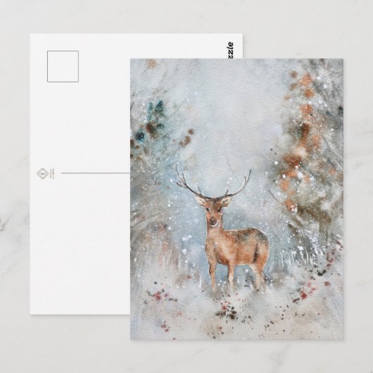 Briefkaart voor donkerst in water (Voorkant / Achterkant)