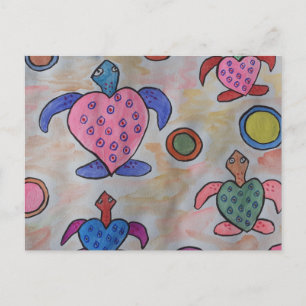 Briefkaart voor draaimolens en cirkels