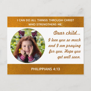 Briefkaart voor een kind in het ziekenhuis