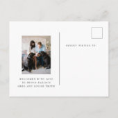 briefkaart voor eenvoudige en zoete geboorteaankon (Achterkant)