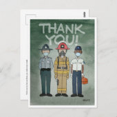 Briefkaart voor eerste reactie (Voorkant / Achterkant)