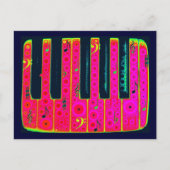 Briefkaart voor elektrische sleutels (Voorkant)