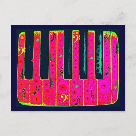 Briefkaart voor elektrische sleutels (Voorkant)