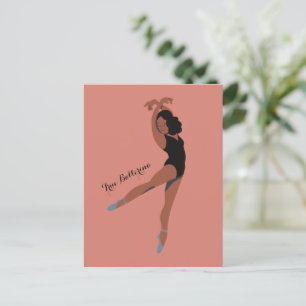 Briefkaart voor esthetisch geballet danser