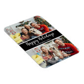 Briefkaart voor familiefotocollage-feestdag magneet (Rechterzijde)