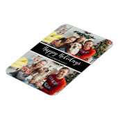 Briefkaart voor familiefotocollage-feestdag magneet (Linkerzijde)