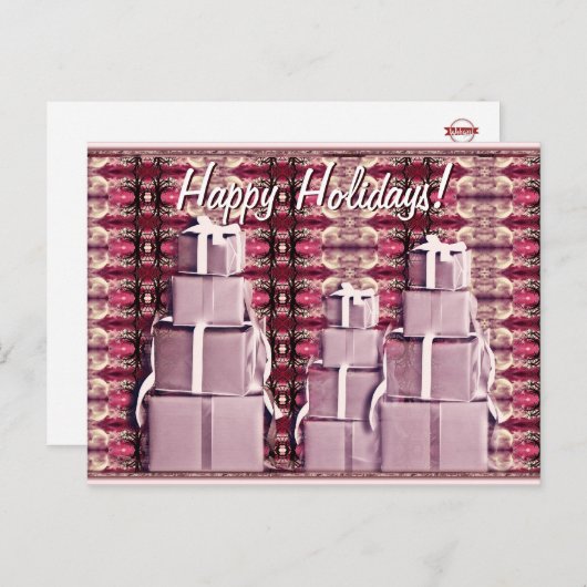 Briefkaart voor feestcadeaus (Voorkant / Achterkant)