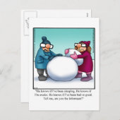 Briefkaart voor feestdag Humor (Voorkant / Achterkant)