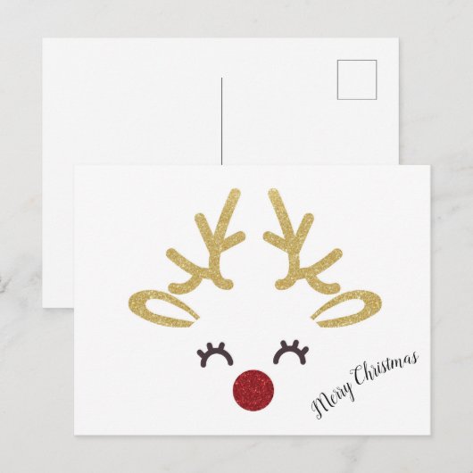 Briefkaart voor feestdagen (Voorkant / Achterkant)