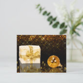 Briefkaart voor feestdagen met feestdagen met een (Staand voorkant)