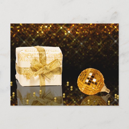 Briefkaart voor feestdagen met feestdagen met een (Voorkant)