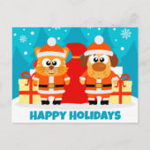 Briefkaart voor feestdagen met feestdagen voor gez (Voorkant)