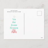 Briefkaart voor feestdagen met weinig kerstdagen (Achterkant)