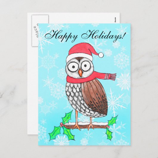 Briefkaart voor feestelijke feestdag (Voorkant / Achterkant)