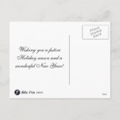 Briefkaart voor feestelijke feestdag (Achterkant)