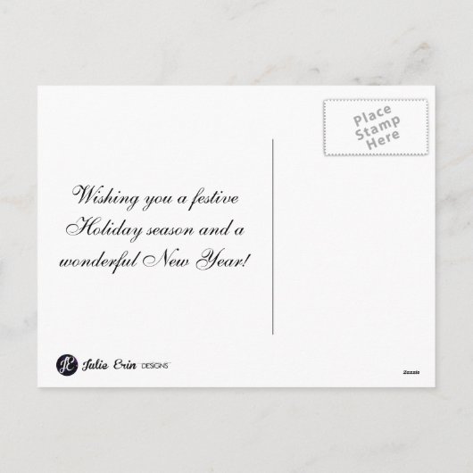 Briefkaart voor feestelijke feestdag (Achterkant)