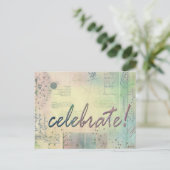 Briefkaart voor feestuitnodiging (Staand voorkant)