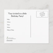 Briefkaart voor feestuitnodigingen (Achterkant)