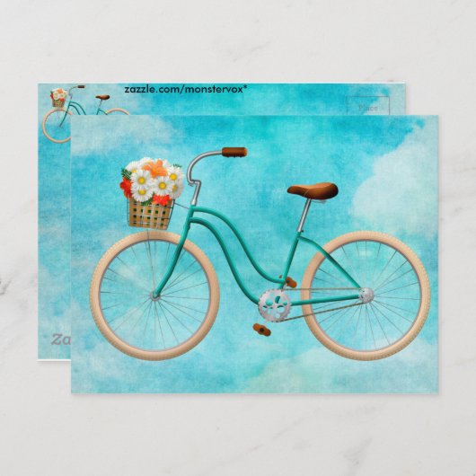 Briefkaart voor fietsen (Voorkant / Achterkant)