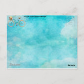 Briefkaart voor fietsen (Achterkant)