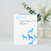 Briefkaart voor fokkers van Doggen (Staand voorkant)
