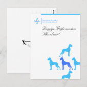 Briefkaart voor fokkers van Doggen (Voorkant / Achterkant)