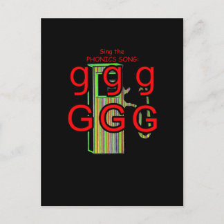 Briefkaart voor fonie en flashcard