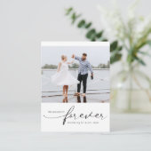 Briefkaart voor foto-elopement voor altijd (Staand voorkant)