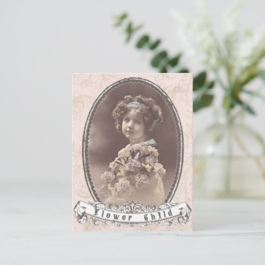  briefkaart voor fotobloem (Staand voorkant)