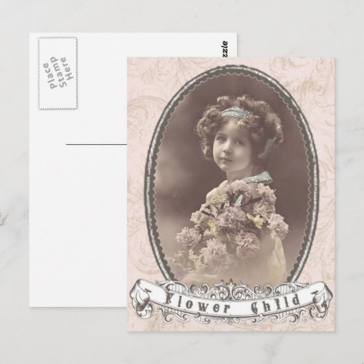  briefkaart voor fotobloem (Voorkant / Achterkant)