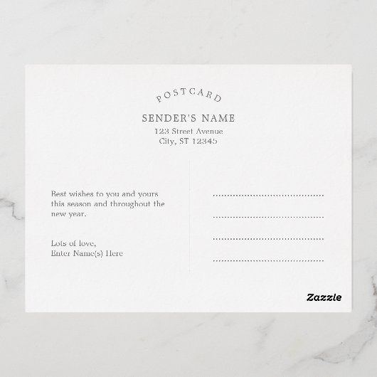 Briefkaart voor foutloos bewerkbare kleurentelevis (Achterkant)