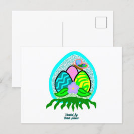 Briefkaart voor fraaie paaseieren