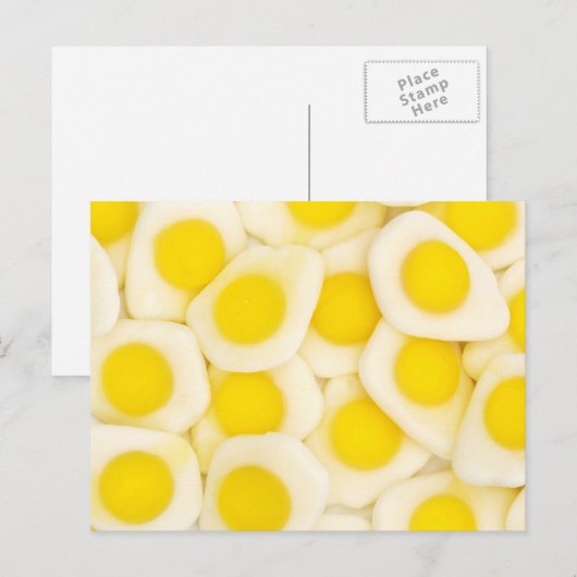 briefkaart voor gebakken ei (Voorkant / Achterkant)