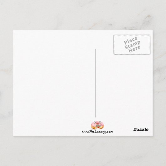 briefkaart voor gebakken ei (Achterkant)