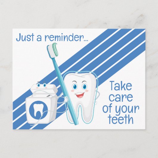 Briefkaart voor gebitsbenoemingen (Voorkant)