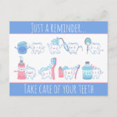 Briefkaart voor gebitsbenoemingen (Voorkant)