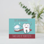 Briefkaart voor gebitsbenoemingen (Staand voorkant)