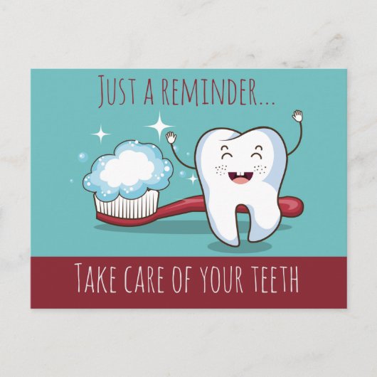 Briefkaart voor gebitsbenoemingen (Voorkant)